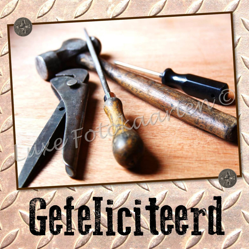 Gefeliciteerd Heren - gereedschap